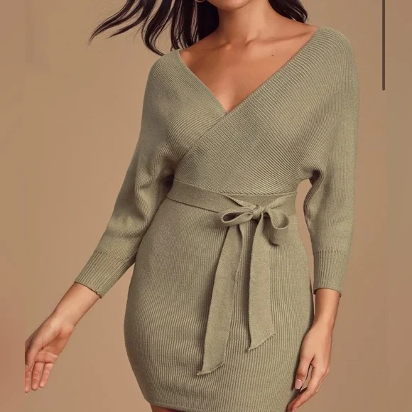 Lulus | Dresses | Sage Green Sweater Dress | Poshmark Lulus | Dresses | Sage Green Sweater Dress | Poshmark